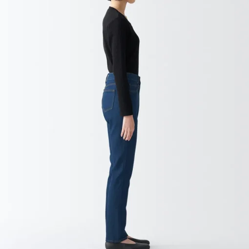 Sale Women's Stretch Denim Slim Pants Blue Women Denim