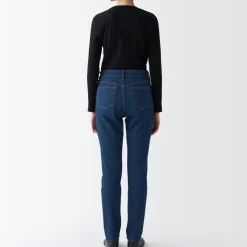 Sale Women's Stretch Denim Slim Pants Blue Women Denim