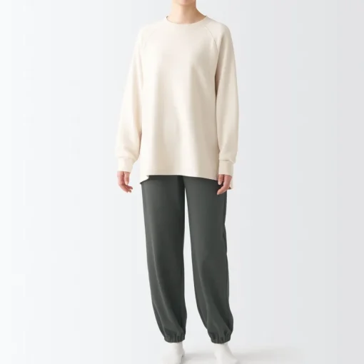 Hot Women's Stretch French Terry Hem Squeezing Pants Pajamas & Loungewear|Loungewear