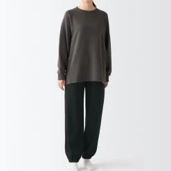 Hot Women's Stretch French Terry Hem Squeezing Pants Pajamas & Loungewear|Loungewear