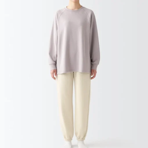 Hot Women's Stretch French Terry Hem Squeezing Pants Pajamas & Loungewear|Loungewear