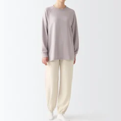 Hot Women's Stretch French Terry Hem Squeezing Pants Pajamas & Loungewear|Loungewear