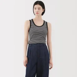Clearance Women's Stretch Ribbed Striped Tank Top Women Tops & Shirts