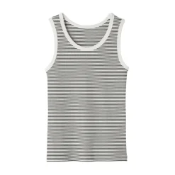 Clearance Women's Stretch Ribbed Striped Tank Top Women Tops & Shirts