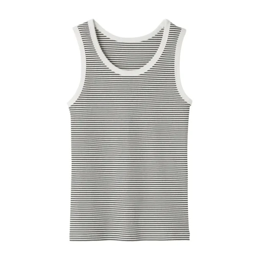 Clearance Women's Stretch Ribbed Striped Tank Top Women Tops & Shirts