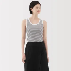 Clearance Women's Stretch Ribbed Striped Tank Top Women Tops & Shirts