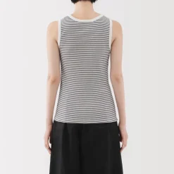 Clearance Women's Stretch Ribbed Striped Tank Top Women Tops & Shirts
