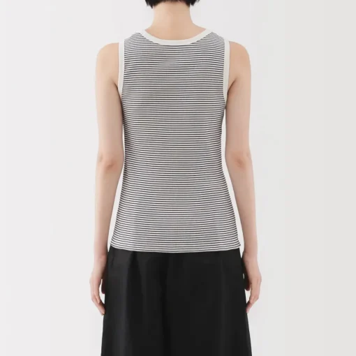 Clearance Women's Stretch Ribbed Striped Tank Top Women Tops & Shirts