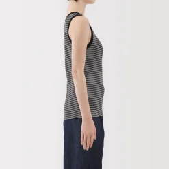 Clearance Women's Stretch Ribbed Striped Tank Top Women Tops & Shirts