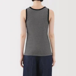 Clearance Women's Stretch Ribbed Striped Tank Top Women Tops & Shirts