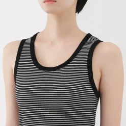 Clearance Women's Stretch Ribbed Striped Tank Top Women Tops & Shirts