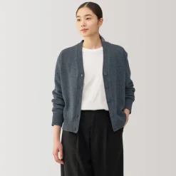 New Women's Washable Mid-Gauge V-Neck Cardigan Women Sweaters & Cardigans