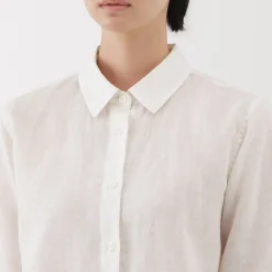 Best Women's Washed Linen Shirt Women Tops & Shirts