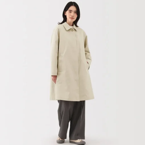 Online Women's Water Repellent Stand Fall Collar Coat Women Coats