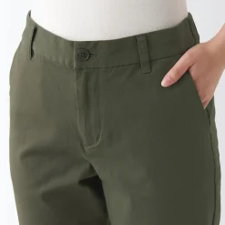 Hot Women's 4-Way Stretch Chino Slim Tapered Pants (L 32inch / 82cm) Women Chino