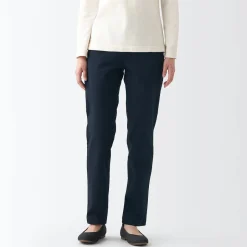 Hot Women's 4-Way Stretch Chino Slim Tapered Pants (L 32inch / 82cm) Women Chino