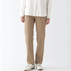 Hot Women's 4-Way Stretch Chino Slim Tapered Pants (L 32inch / 82cm) Women Chino