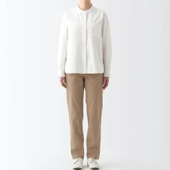 Hot Women's 4-Way Stretch Chino Slim Tapered Pants (L 32inch / 82cm) Women Chino