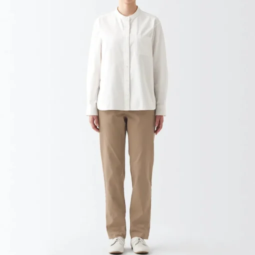 Hot Women's 4-Way Stretch Chino Slim Tapered Pants (L 32inch / 82cm) Women Chino