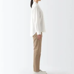 Hot Women's 4-Way Stretch Chino Slim Tapered Pants (L 32inch / 82cm) Women Chino