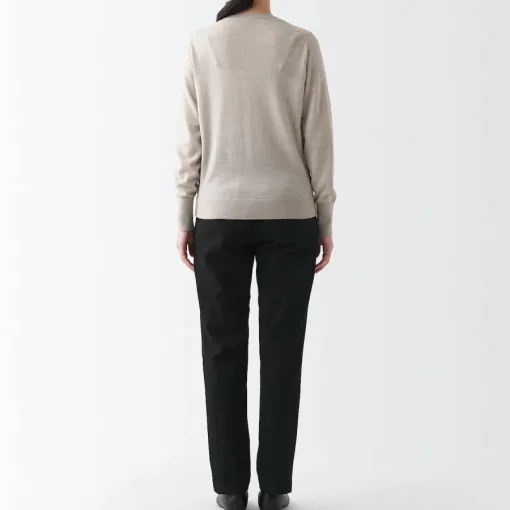 Hot Women's 4-Way Stretch Chino Slim Tapered Pants (L 32inch / 82cm) Women Chino