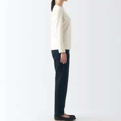 Hot Women's 4-Way Stretch Chino Slim Tapered Pants (L 32inch / 82cm) Women Chino