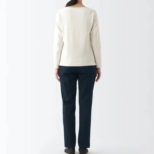 Hot Women's 4-Way Stretch Chino Slim Tapered Pants (L 32inch / 82cm) Women Chino