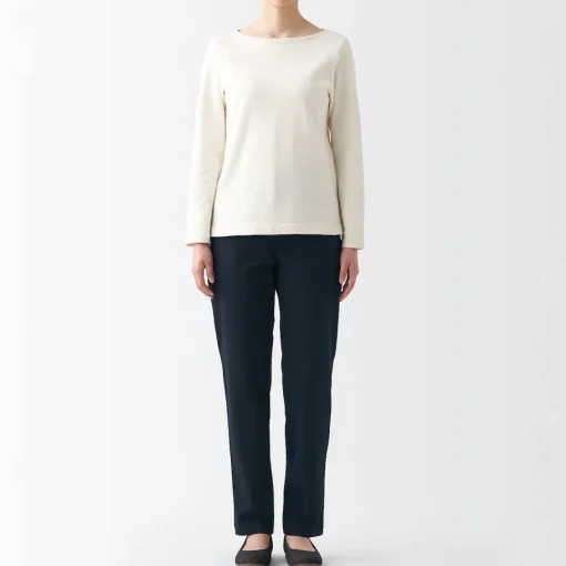 Hot Women's 4-Way Stretch Chino Slim Tapered Pants (L 32inch / 82cm) Women Chino