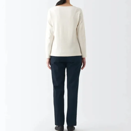 Online Women's 4-Way Stretch Chino Slim Tapered Pants (L 32inch / 80cm) Women Chino