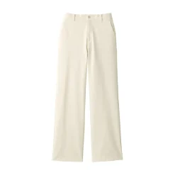 Best Women's 4-Way Stretch Chino Wide Straight Pants (L 32inch / 80cm) Women Chino