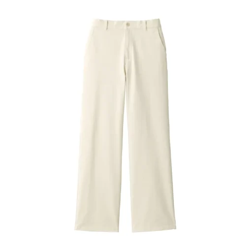 Best Women's 4-Way Stretch Chino Wide Straight Pants (L 32inch / 80cm) Women Chino
