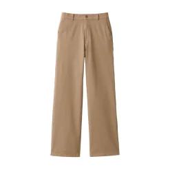 Best Women's 4-Way Stretch Chino Wide Straight Pants (L 32inch / 80cm) Women Chino
