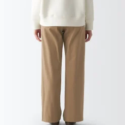 Best Women's 4-Way Stretch Chino Wide Straight Pants (L 32inch / 80cm) Women Chino