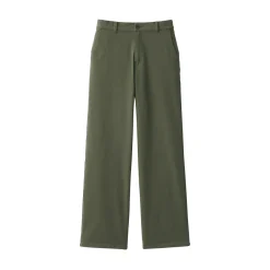 Best Women's 4-Way Stretch Chino Wide Straight Pants (L 32inch / 80cm) Women Chino