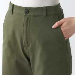 Best Women's 4-Way Stretch Chino Wide Straight Pants (L 32inch / 80cm) Women Chino