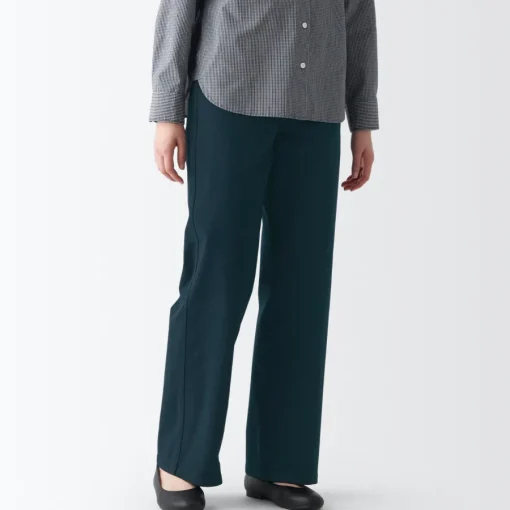 Best Women's 4-Way Stretch Chino Wide Straight Pants (L 32inch / 80cm) Women Chino