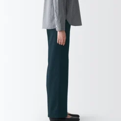 Best Women's 4-Way Stretch Chino Wide Straight Pants (L 32inch / 80cm) Women Chino