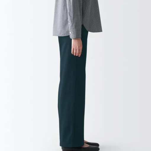 Best Women's 4-Way Stretch Chino Wide Straight Pants (L 32inch / 80cm) Women Chino
