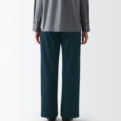 Best Women's 4-Way Stretch Chino Wide Straight Pants (L 32inch / 80cm) Women Chino