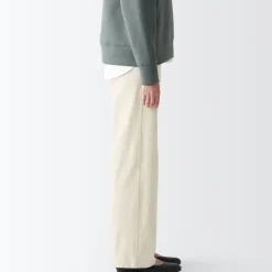 Best Women's 4-Way Stretch Chino Wide Straight Pants (L 32inch / 80cm) Women Chino