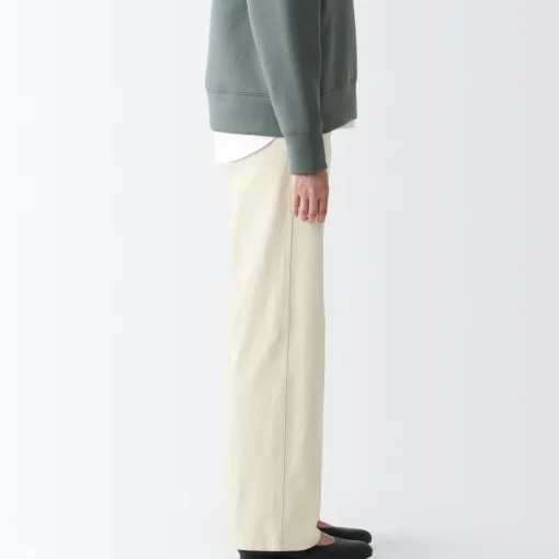 Best Women's 4-Way Stretch Chino Wide Straight Pants (L 32inch / 80cm) Women Chino