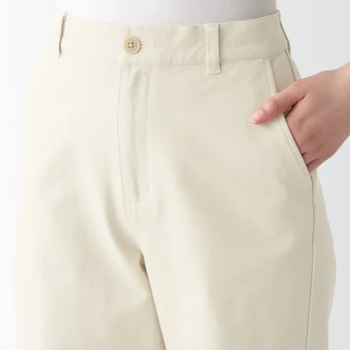 Best Women's 4-Way Stretch Chino Wide Straight Pants (L 32inch / 80cm) Women Chino