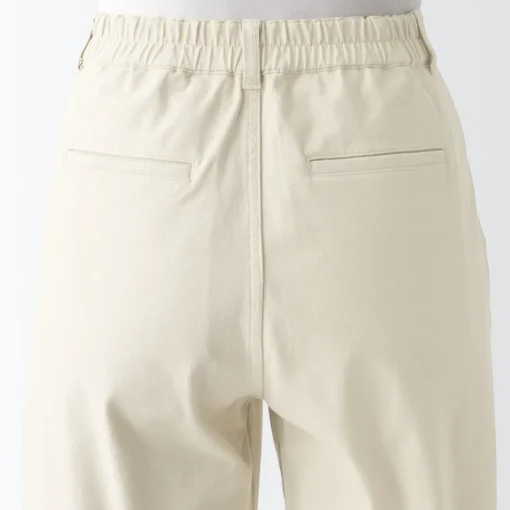Best Women's 4-Way Stretch Chino Wide Straight Pants (L 32inch / 80cm) Women Chino
